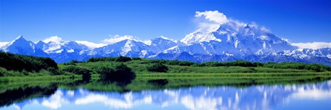 Framed Reflection Pond, Mount McKinley, Denali National Park, Alaska, USA Print