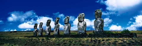 Framed Easter Island Chile Print