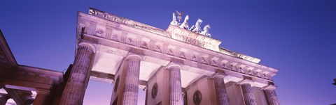 Framed Dusk, Brandenburg Gate, Berlin, Germany Print
