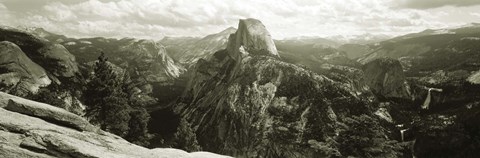 Framed USA, California, Yosemite National Park, Half Dome Print