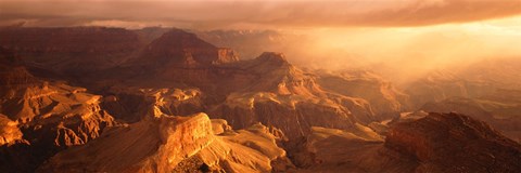 Framed Sunrise View From Hopi Point Grand Canyon AZ Print