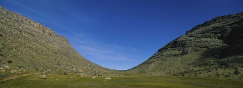 Framed Low angle view of mountains, South Africa Print