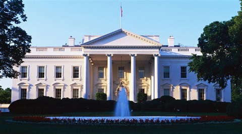 Framed White House Washington DC Print