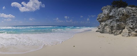 Framed Rock formation on the coast, Cancun, Quintana Roo, Mexico Print
