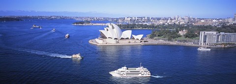 Framed Sydney Harbor, Sydney, Australia Print
