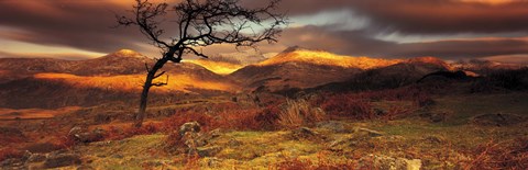 Framed Snowdonia National Park, Wales, United Kingdom Print