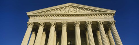 Framed Low angle view of a government building, US Treasury Department, Washington DC, USA Print