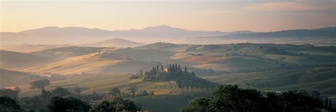 Framed Farm Tuscany Italy Print