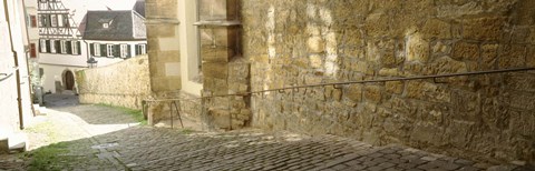 Framed Germany, Tubingen, Street in the village Print
