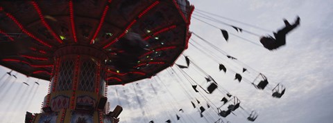 Framed Low angle view of a ferris wheel in an amusement park, Stuttgart, Germany Print