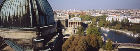 Framed High Angle View Of A City, Berlin, Germany Print