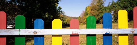 Framed Close-up of a fence, Berlin, Germany Print