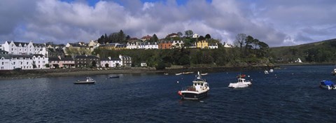 Framed Portree, Isle Of Skye, Scotland, United Kingdom Print