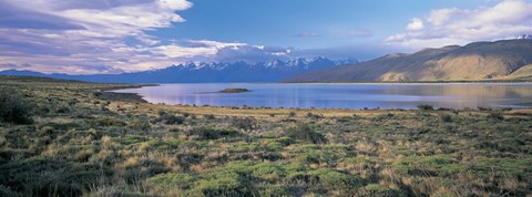 Framed Clouds over a river, Mt Fitzroy, Patagonia, Argentina Print
