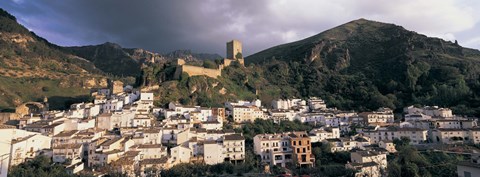 Framed Buildings on a hillside, Cazorla, Andalucia, Spain Print