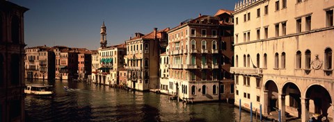 Framed Buildings on the waterfront, Venice, Italy Print