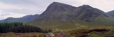 Framed Mountains On A Landscape, Glencoe, Scotland, United Kingdom Print