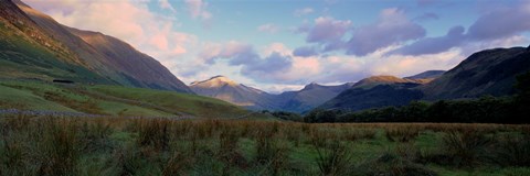 Framed Mountains On A Landscape, Glen Nevis, Scotland, United Kingdom Print