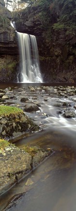 Framed Water Falling From Rocks, River Twiss, Thornton Force, Ingeleton, North Yorkshire, England, United Kingdom Print