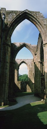 Framed Low angle view of an archway, Bolton Abbey, Yorkshire, England Print