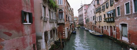 Framed Buildings on both sides of a canal, Grand Canal, Venice, Italy Print
