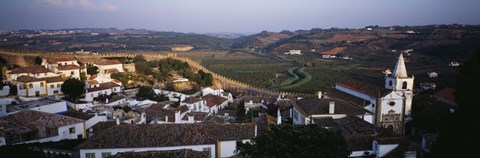 Framed High angle view of a city, Portugal Print
