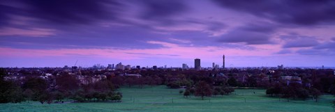 Framed Building In A City Near A Park, Primrose Hill, London, England, United Kingdom Print
