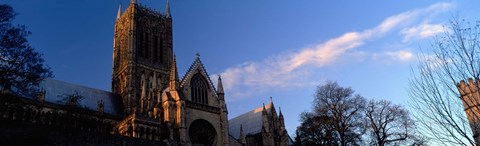 Framed High Section View Of A Cathedral, Lincoln Cathedral, Lincolnshire, England, United Kingdom Print