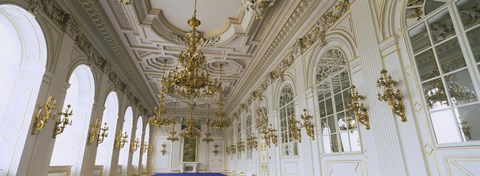 Framed Interiors of a palace, Old Royal Palace, Prague, Czech Republic Print