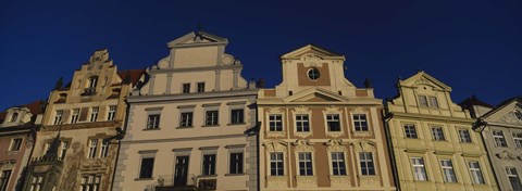 Framed Low angle view of buildings, Prague Old Town Square, Old Town, Prague, Czech Republic Print