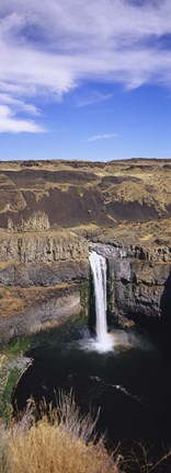 Framed High angle view of a waterfall, Palouse Falls, Palouse Falls State Park, Washington State, USA Print
