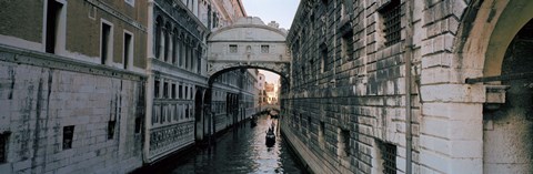Framed Bridge on a canal, Bridge Of Sighs, Grand Canal, Venice, Italy Print