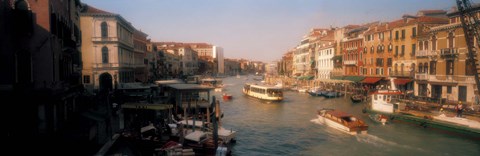 Framed Buildings along a canal, Grand Canal, Venice, Italy Print