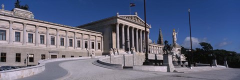 Framed Parliament Building in Vienna, Austria Print