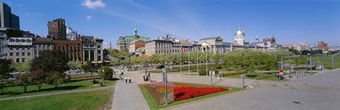 Framed Buildings in a city, Place Jacques Cartier, Montreal, Quebec, Canada Print
