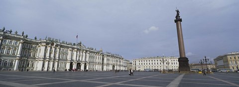 Framed Column in front of a museum, State Hermitage Museum, Winter Palace, Palace Square, St. Petersburg, Russia Print