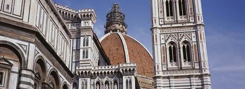 Framed Low angle view of a cathedral, Duomo Santa Maria Del Fiore, Florence, Tuscany, Italy Print