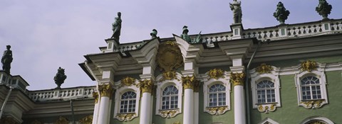 Framed Low angle view of a palace, Winter Palace, State Hermitage Museum, St. Petersburg, Russia Print