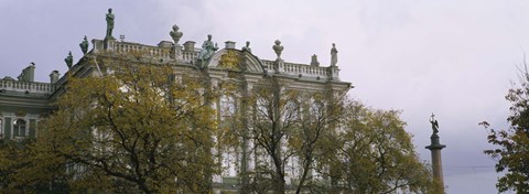 Framed Tree in front of a palace, Winter Palace, State Hermitage Museum, St. Petersburg, Russia Print