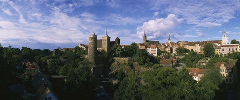 Framed Castle in a city, Bautzen, Saxony, Germany Print