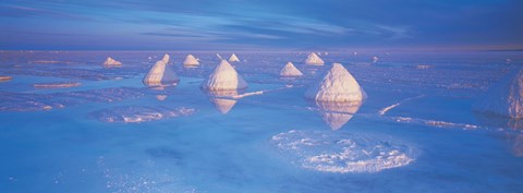 Framed Salt pyramids, Bolivia Print