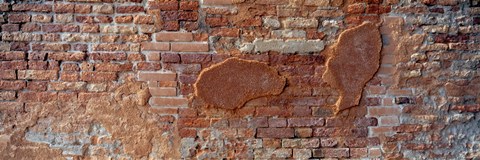 Framed Close-up of a brick wall, Venice, Veneto, Italy Print