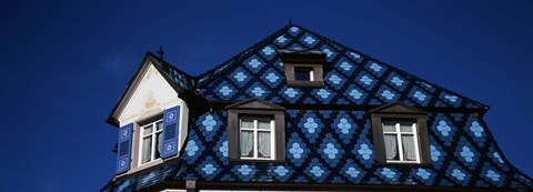 Framed High section view of a house, Germany Print