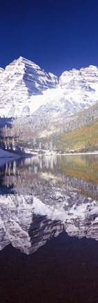 Framed Maroon Bells, Aspen, Pitkin County, Colorado Print