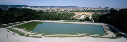 Framed Pond at a palace, Schonbrunn Palace, Vienna, Austria Print
