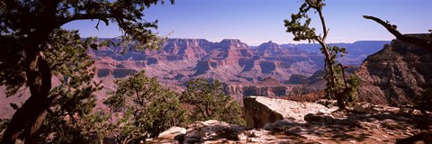 Framed Mountain range, South Rim, Grand Canyon National Park, Arizona Print