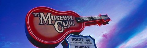 Framed Low angle view of Museum Club sign, Route 66, Flagstaff, Arizona, USA Print