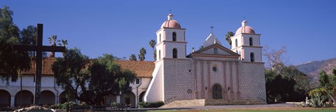 Framed Facade of a mission, Mission Santa Barbara, Santa Barbara, California, USA Print