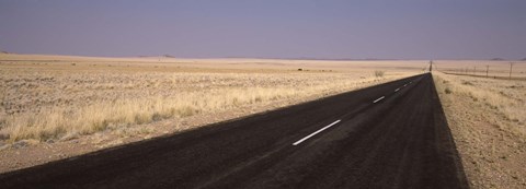 Framed Road passing through a landscape, Sperrgebiet, Namib Desert, Namibia Print