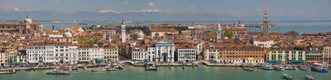 Framed High angle view of a city at the waterfront, Venice, Veneto, Italy Print